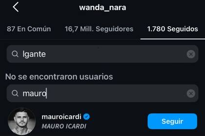 Wanda Nara sigue a Mauro Icardi y a L-Gante no