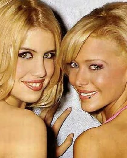 Wanda Nara y Evangelina Anderson en su juventud