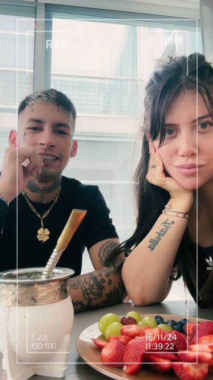 Wanda Nara y L-Gante amanecieron juntos en Nordelta