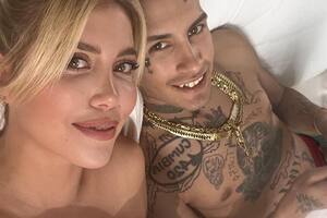 Wanda Nara y L-Gante compartieron una imagen juntos en Instagram para celebrar el lanzamiento de la nueva canción del cumbiero 420