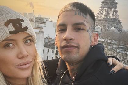 Wanda Nara y L-Gante en París (Foto: Instagram @wanda_nara)