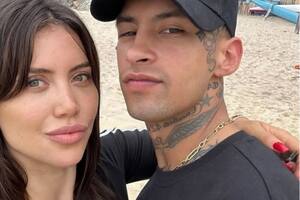 Wanda Nara y L-Gante estuvieron unos días junto a sus respectivas hijas en la Costa Atlántica (Foto: Instagram/@wandanara)