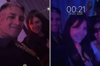 Wanda Nara y L-Gante festejaron juntos su excarcelación