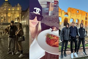Wanda Nara y L-Gante viajaron a Italia con los tres hijos mayores de la conductora (Foto: Instagram @lgante_keloke / @wanda_nara)