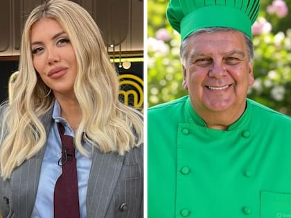 Wanda Nara y Luis Ventura se lanzan varias chicanas en MasterChef Celebrity
