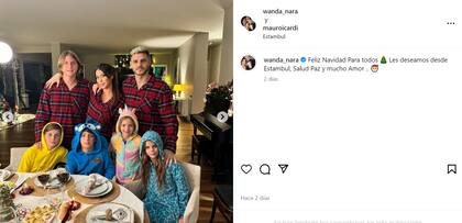 Wanda Nara y Mauro Icardi celebraron la Navidad en Estambul