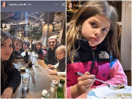Wanda Nara y Mauro Icardi cenaron con sus cinco hijos en Cucina Paradiso, el restaurante italiano de Donato de Santis