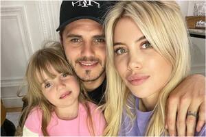 Mauro Icardi le hizo una broma a Isabella, su hija menor, y la niña terminó llorando