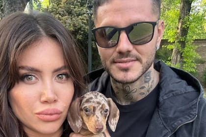 Wanda Nara y Mauro Icardi en tiempos felices