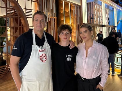 Wanda Nara y Maxi López en MasterChef Celebrity