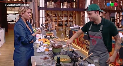 Wanda Nara y Rusherking en Máster Chef Celebrity
(Foto: captura de pantalla)