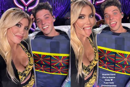 Wanda posó con Santi (Foto Instagram @wanda_nara)