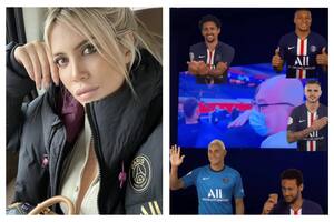 Wanda vivió el pase del PSG a la semifinal en familia