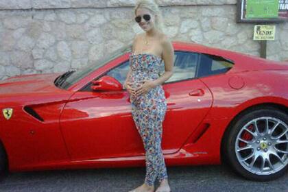 Wanda y su Ferrari, en tiempos mejores