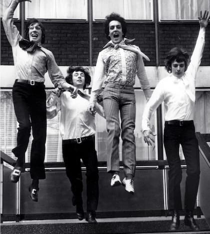 Waters, Mason, Barrett y Wright, miembros originales de Pink Floyd