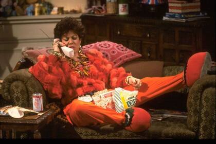 Wax se hizo conocida por sus dotes de comediante. Acá en una escena de la comedia "Girls on top" de la cadena británica ITV.