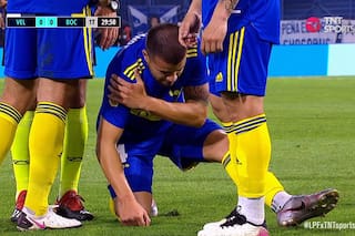 La desafortunada lesión por la que Weigandt debió dejar el campo de juego y su desconsuelo