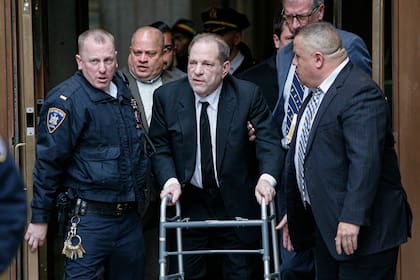 Weinstein durante el juicio en Nueva York