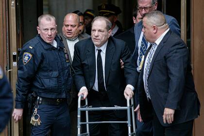 Weinstein durante el juicio en Nueva York