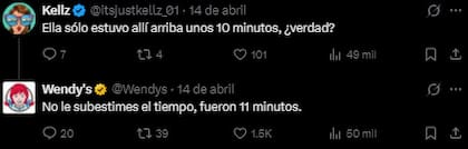 Wendy´s también le respondió a los usuarios de redes sociales (X: @Wendys)