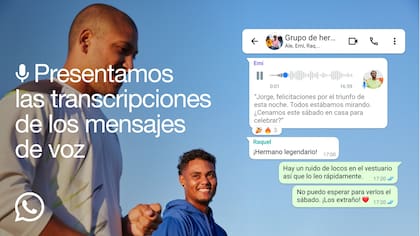 WhatsApp habilitó en forma general la transcripción de mensajes de voz a texto para todos los usuarios