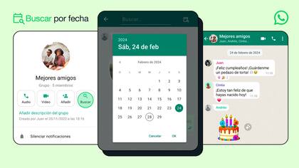 WhatsApp habilitó la búsqueda de mensajes por fecha en dispositivos Android; ya estaba disponible para el iPhone y para la versión de escritorio