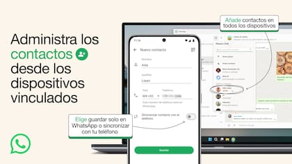 WhatsApp permitirá sumar contactos al mensajero desde la web o la app para computadoras