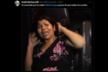 WhatsApp se cayó y los usuarios reaccionaron en redes sociales (Captura Twitter)