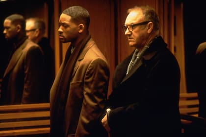 Will Smith y Gene Hackman en Enemigo público