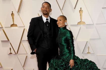 Will Smith y Jada Pinkett Smith en los Premios Oscar 2022 (Foto: AFP)