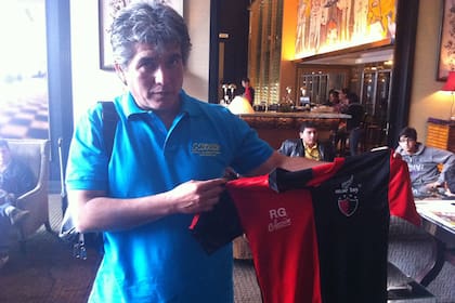 William Méndez, con aquella camiseta de Leo, a sus 9 años