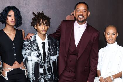 Willow, Jaden, Will y Jada Pinkett Smith en un evento en Los Ángeles en 2022