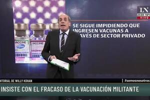 Se insiste con el fracaso de la vacunación militante