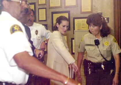 Winona Ryder, al llegar a la Corte
