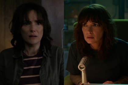 Winona Ryder en la primera y la quinta temporada de Stranger Things (Foto: Netflix)