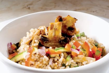 Wok de arroz yamaní