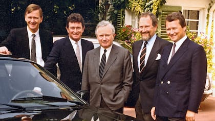 Wolfgang, Ferry, Hans-Peter, Gerhard y Ferdinard Alexander Porsche, parte del holding de la empresa