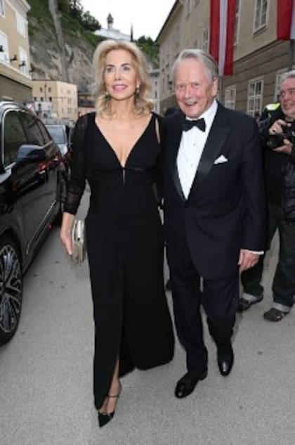 Wolfgang Porsche y su actual esposa Gabriele Thyssen (Getty Images)