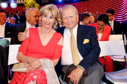 Wolfgang Porsche y su exesposa Claudia Hübner (Getty Images)