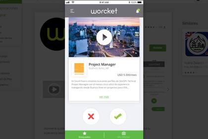 Worcket funciona con "matches"
