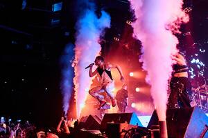 Wos se presenta en el Estadio Diego Armando Maradona de Argentinos Juniors (Foto: Gentileza Prensa)
