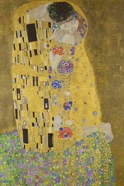 El beso, la obra más popular de Gustav Klimt