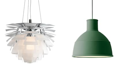 Las ‘hojas’ de Artichoke se cortan con láser y vienen en blanco, cobre o color acero.