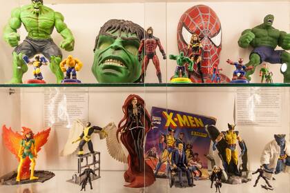 X Men, Hombre Araña, Hulk son algunos de los personajes que integran la colección de Doering.