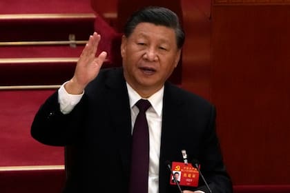 Xi Jinping durante el Congreso del Partido Comunista en Pekín