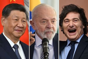 Xi Jinping, Lula da Silva y Javier Milei