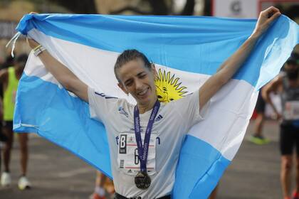 Xoana Zurita. la primera argentina en cruzar la meta