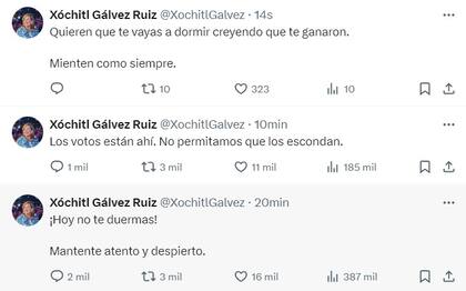 Xóchitl Gálvez hizo un llamado a sus seguidores