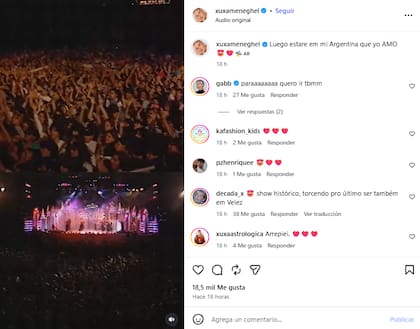 Xuxa dio a entender que se presentará en la Argentina con su nuevo show (Foto: Instagram @xuxameneghel)