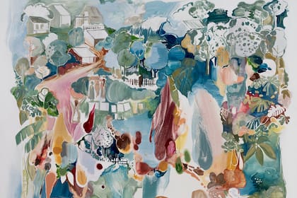 Detalle de una obra de Ignacio de Lucca (Apóstoles, 1960). Vive entre Misiones y Buenos Aires; después de Panorama y de la feria de Córdoba, ahora exhibe en Pinta Miami